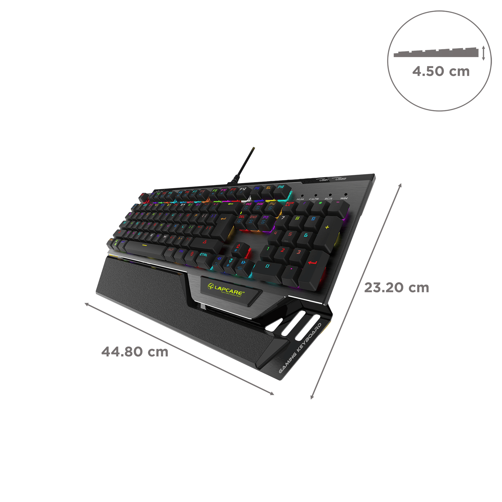 LAPCARE Champ LGK-108 Wired Gaming Keyboard with Backlit Keys (Waterproof, Black) LAPCARE Champ LGK-108 Wired Gaming Keyboard with Backlit Keys (Waterproof, Black)_3
