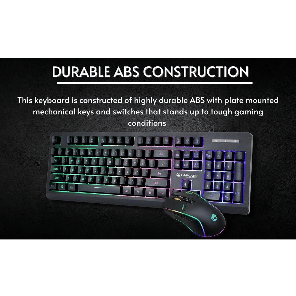 LAPCARE Champ LGC-012 Wired Gaming Keyboard and Mouse Combo (RGB Backlight, LKKBGC8018, Black) LAPCARE Champ LGC-012 Wired Gaming Keyboard and Mouse Combo (RGB Backlight, LKKBGC8018, Black)_7