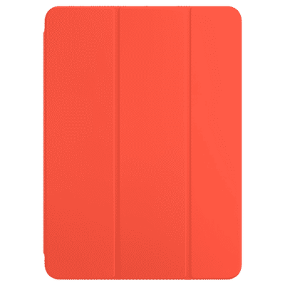 Apple Smart Polyurethane Folio Case for Apple iPad Air (4th & 5th Gen) 10.9 Inch (Automatically Wakes, Electric Orange)