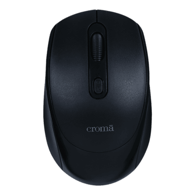 Croma 2.4 GHz Wireless Optical Mouse
                      (Variable DPI Up to 1600, Compact &
                      Lightweight Design, Black)
