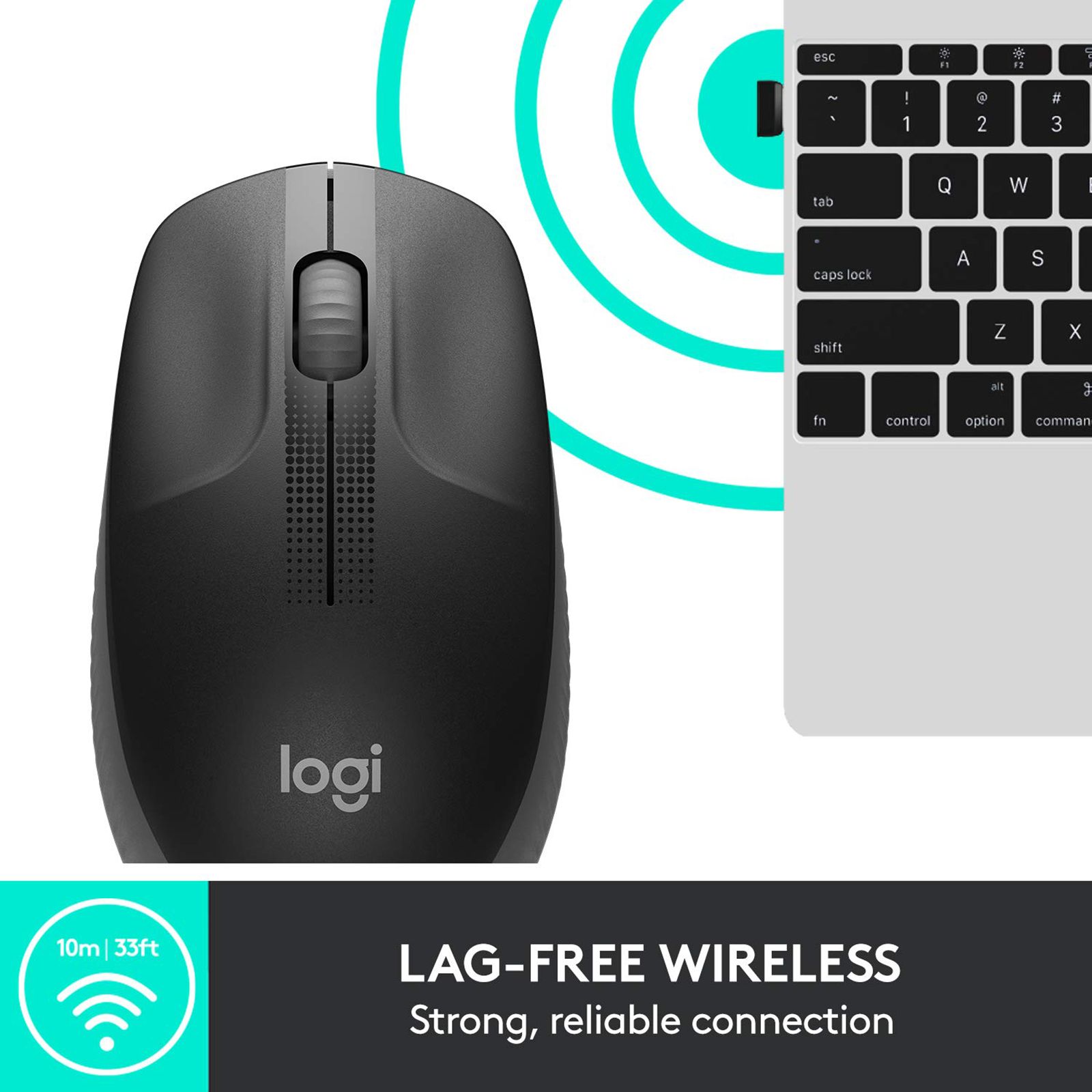 logitech M190 Wireless Optical Mouse (1000 DPI, Scooped Buttons, Charcoal)_8