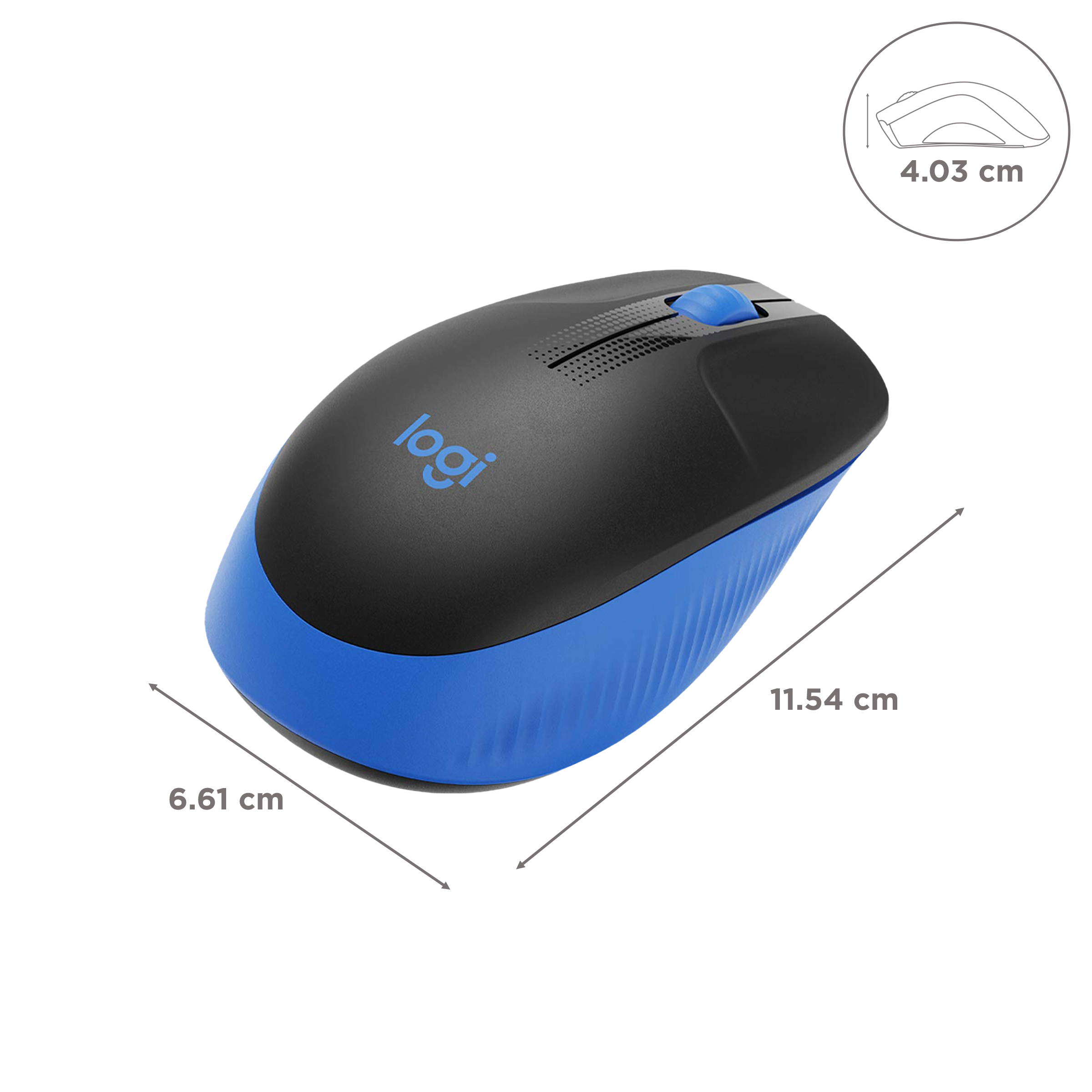 logitech M190 Wireless Optical Mouse (1000 DPI, Scooped Buttons, Blue) logitech M190 Wireless Optical Mouse (1000 DPI, Scooped Buttons, Blue)_3