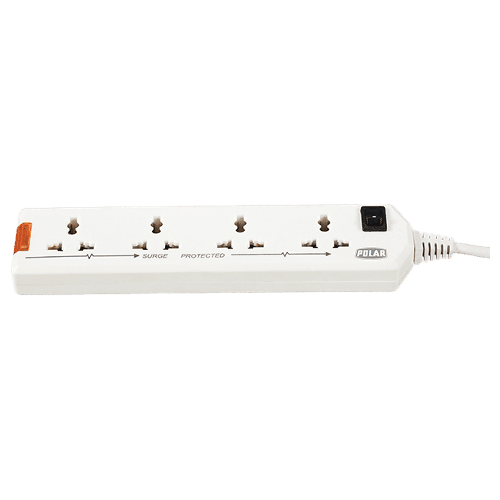 POLAR Plexus 4 Sockets Extension Board (1.5 Meters, Voltage Fluctuation Protector, PLEB4W1.5MB, White)_1