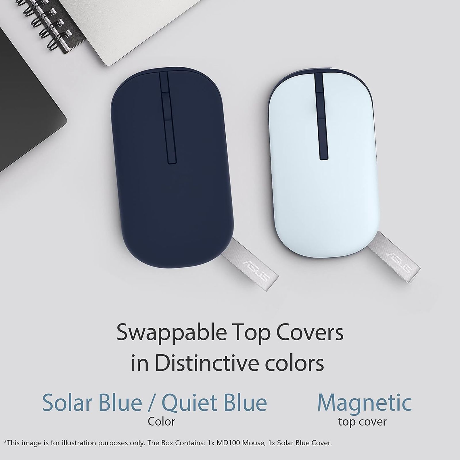 ASUS Marshmallow MD100 Bluetooth 5.0 Wireless Optical Performance with Antibacterial Guard Treatment (1600 DPI Adjustable, Ambidextrous Design, Quiet Blue) ASUS Marshmallow MD100 Bluetooth 5.0 Wireless Optical Performance with Antibacterial Guard Treatment (1600 DPI Adjustable, Ambidextrous Design, Quiet Blue)_10