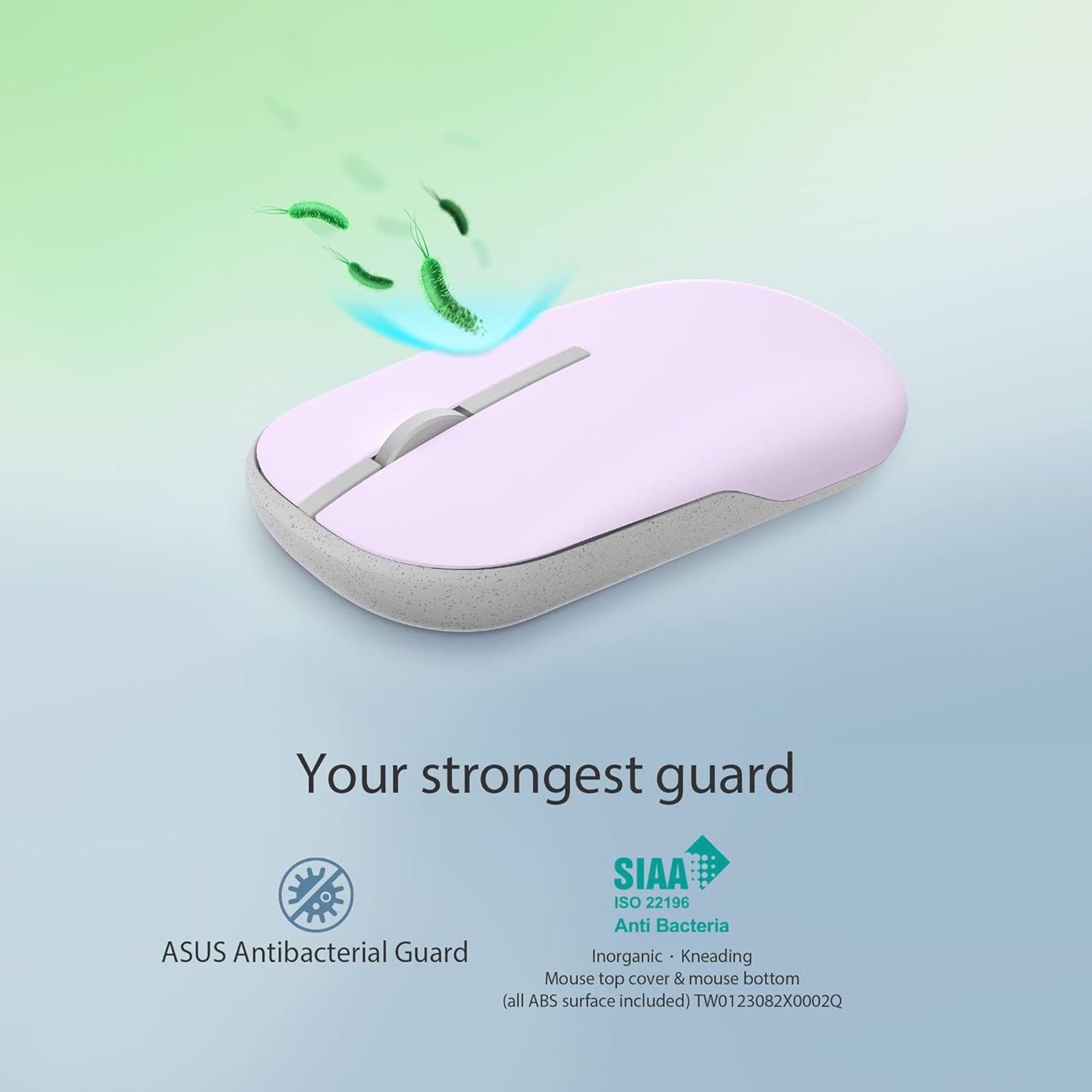 ASUS Marshmallow MD100 Bluetooth 5.0 Wireless Optical Mouse with Quiet Click Buttons (1600 DPI Adjustable, Battery Saving Technology, Mist Purple)_11