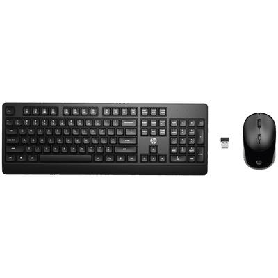 HP KM250 2.4 GHz Wireless Keyboard &
                      Mouse Combo (1200 DPI, Ergonomic Design, Black)