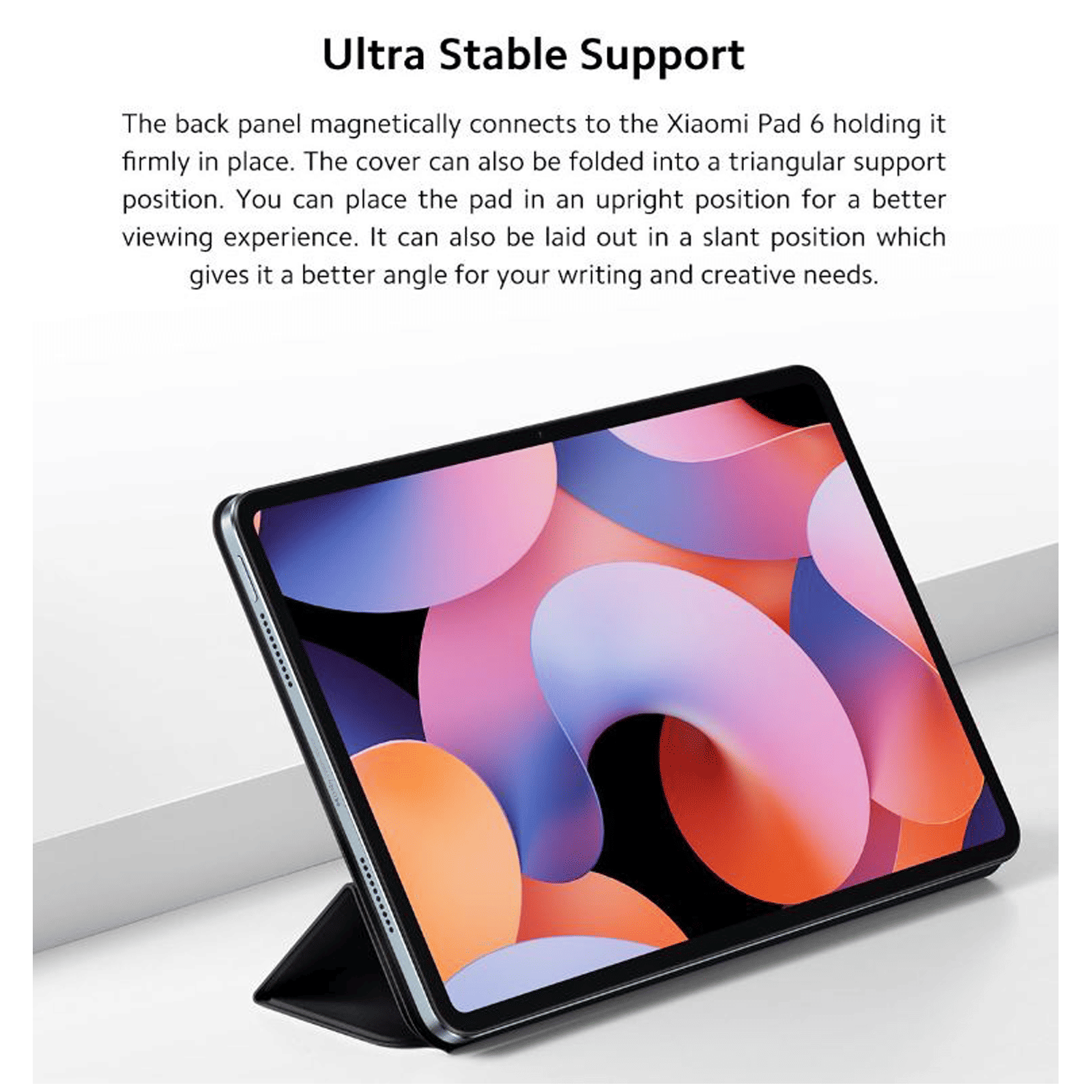 Xiaomi PU Flip Cover for Pad 6 (Smart Wake Up, Black)_3