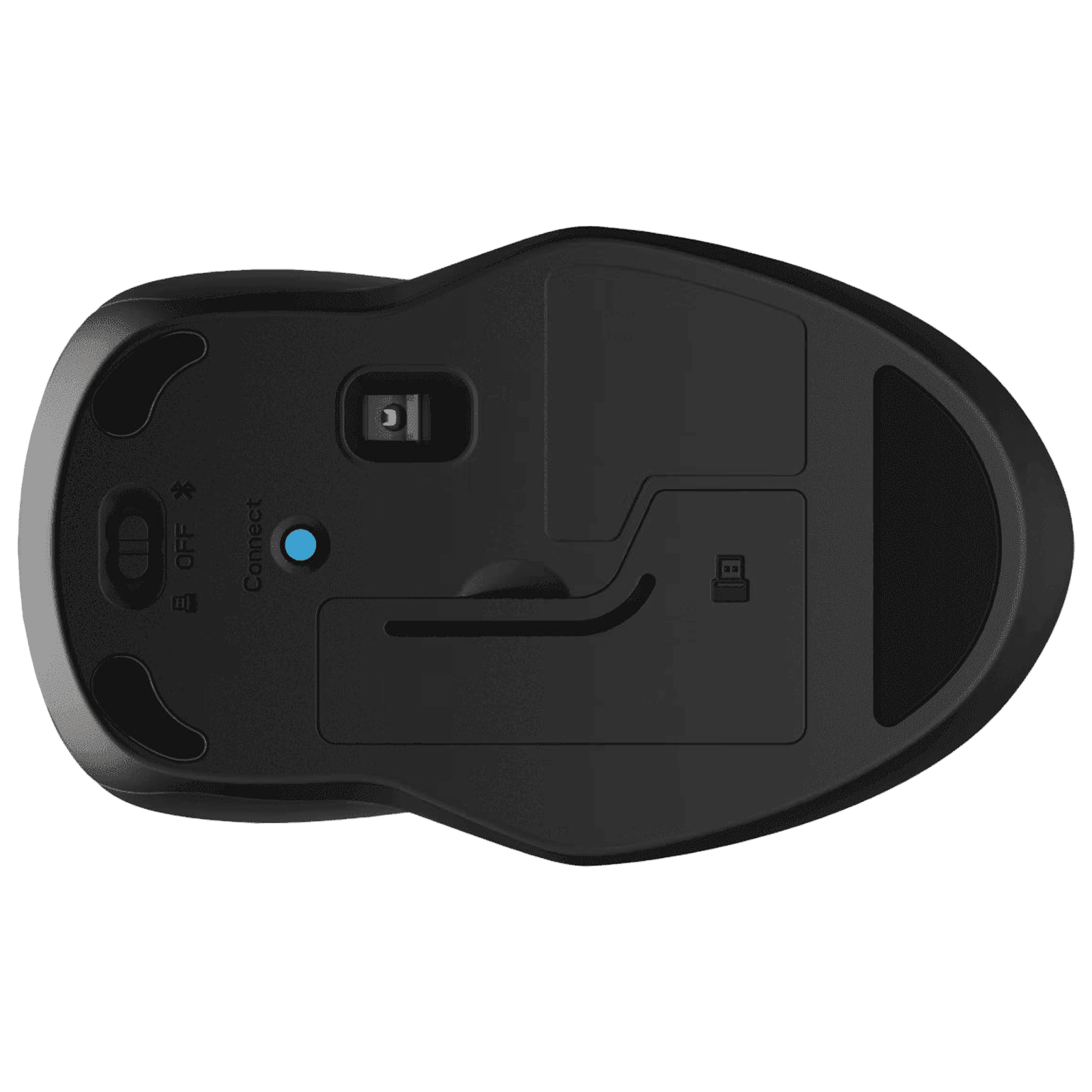 HP 250 Dual Bluetooth 5.0 Wireless Optical Mouse with Dual-Mode Connectivity (1600 DPI Adjustable, Multi Surface Tracking, Black)_4