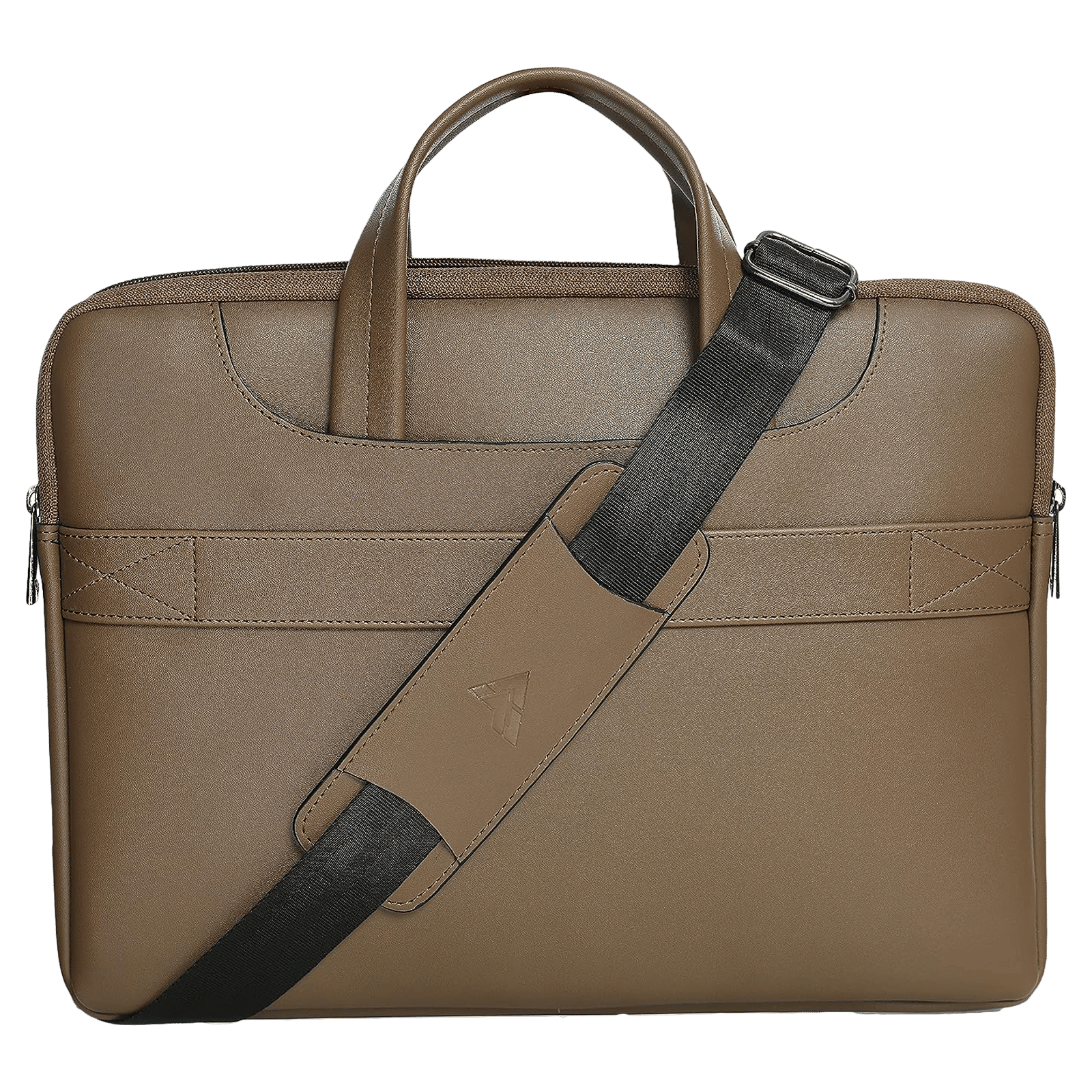 Dr. Vaku DA Italiano Polyurethane Leather, Polyester Sleeve for 14 Inch Laptop (Detachable Shoulder Strap, Tan Brown) Dr. Vaku DA Italiano Polyurethane Leather, Polyester Sleeve for 14 Inch Laptop (Detachable Shoulder Strap, Tan Brown)_14