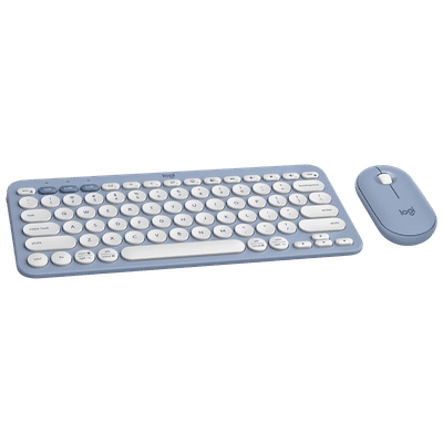 logitech Pebble 2 Wireless Keyboard and Mouse
                      Combo (Quiet and Customizable, Tonal Blue)