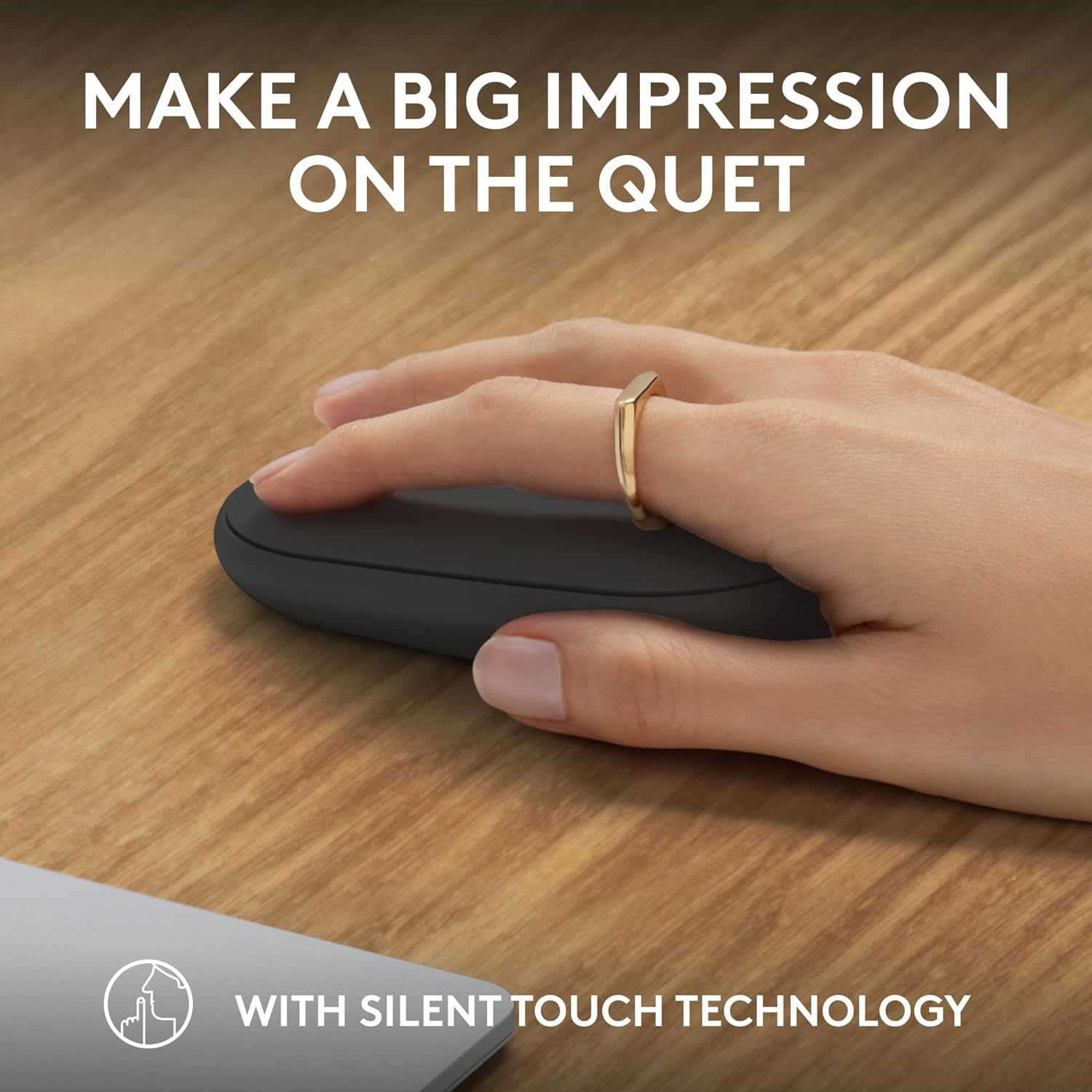 logitech Pebble Mouse 2 Wireless Optical Mouse with Silent Click Buttons (1000 DPI, Ultra Portable, Tonal Graphite)_10