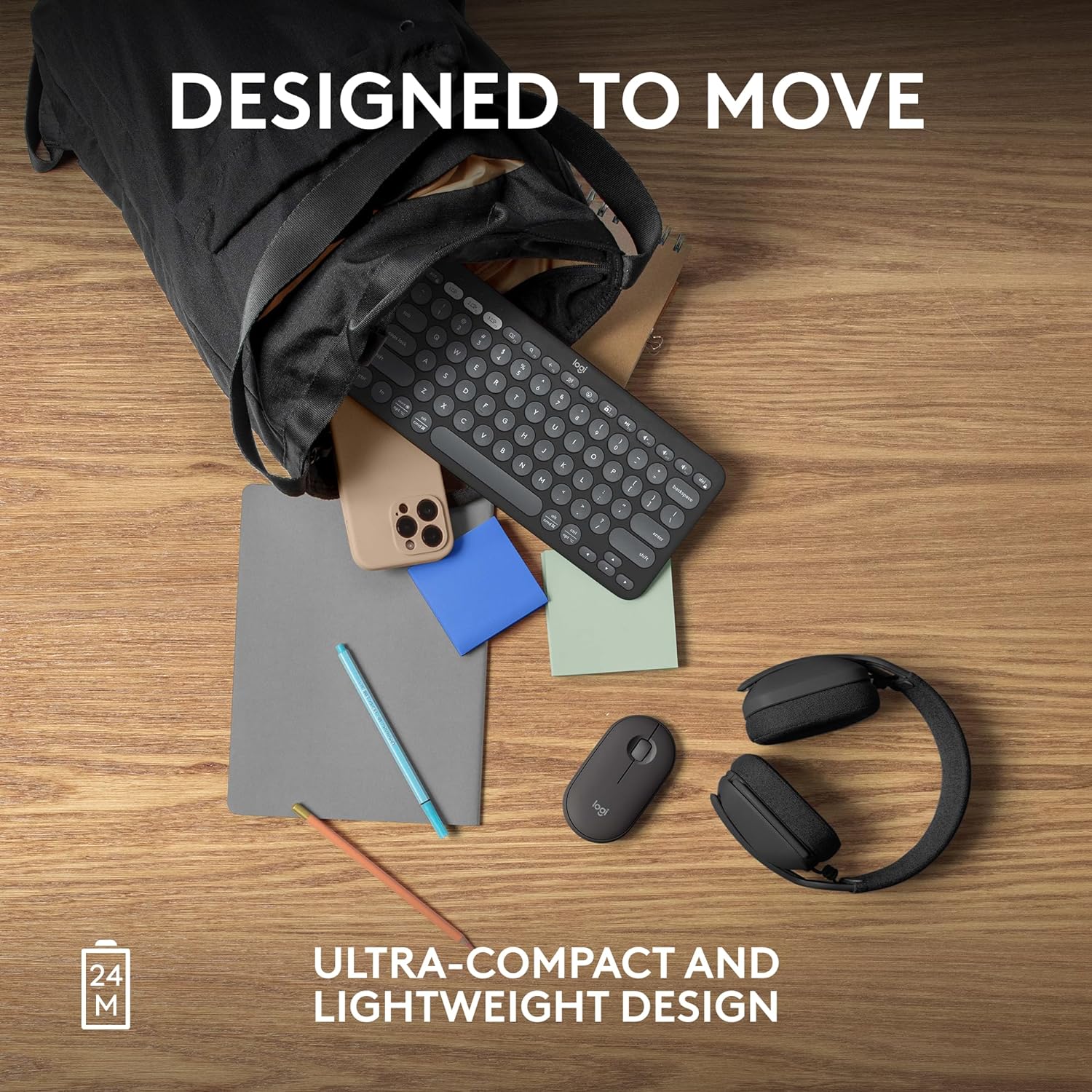 logitech Pebble Mouse 2 Wireless Optical Mouse with Silent Click Buttons (1000 DPI, Ultra Portable, Tonal Graphite)_9