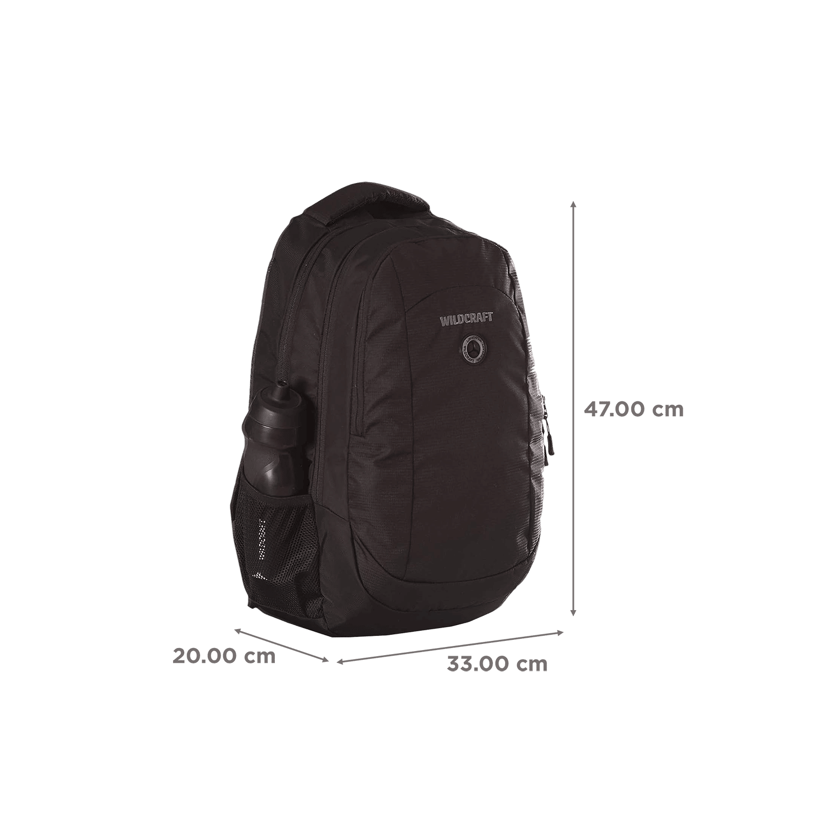 WILDCRAFT Power Polyester Laptop Backpack (24 L, Spacious and Modish, Black) WILDCRAFT Power Polyester Laptop Backpack (24 L, Spacious and Modish, Black)_3