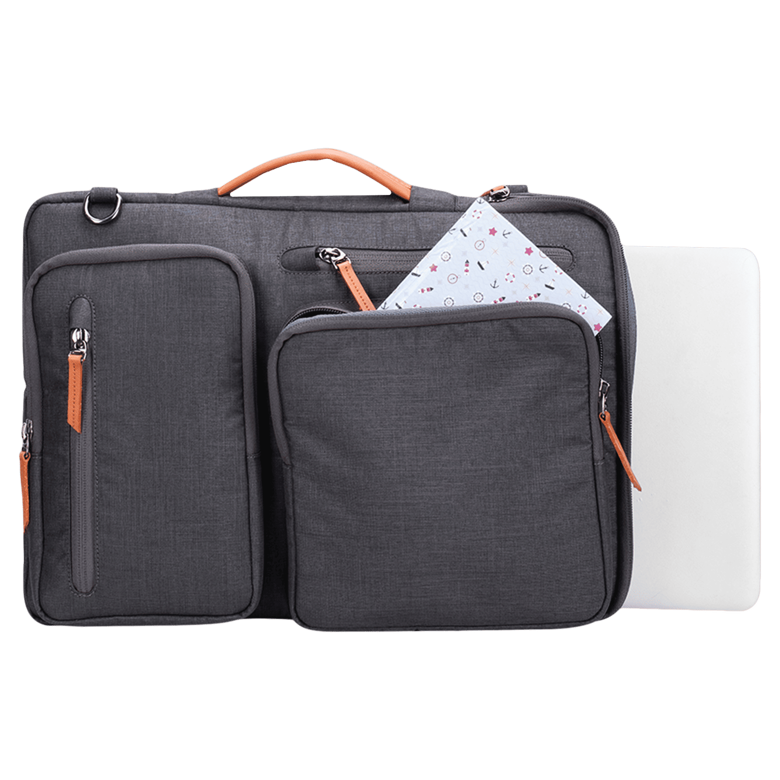 Croma Polyester Fabric Sling Bag for 15.6 Inch Laptop (5.7 L, Water Resistant, Grey) Croma Polyester Fabric Sling Bag for 15.6 Inch Laptop (5.7 L, Water Resistant, Grey)_6