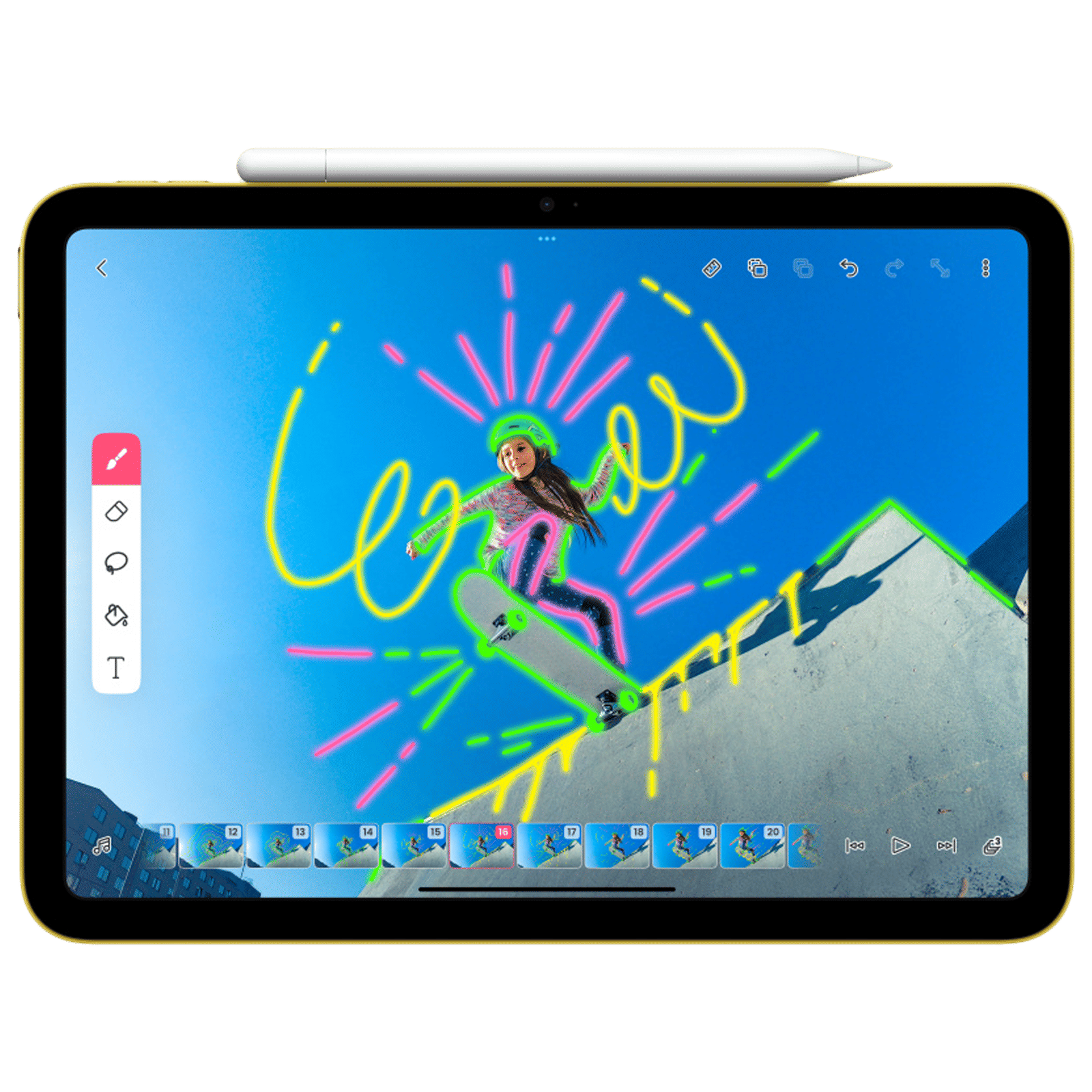 Apple Pencil For iPad (Magnetically Attaches, MUWA3ZM/A, White)_3