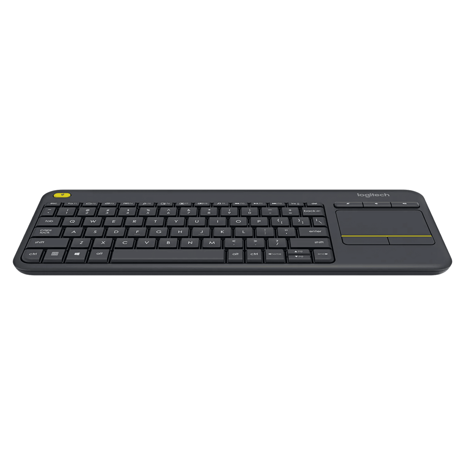 logitech K400 Plus 2.4GHz Wireless Keyboard with Built-in Touchpad (Upto 5 Million Keystrokes, Black)_4