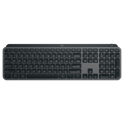 logitech MX KEYS S Rechargeable Bluetooth
                      Wireless Keyboard with Backlit Keys (Automate
                      Repetitive Tasks, Graphite)