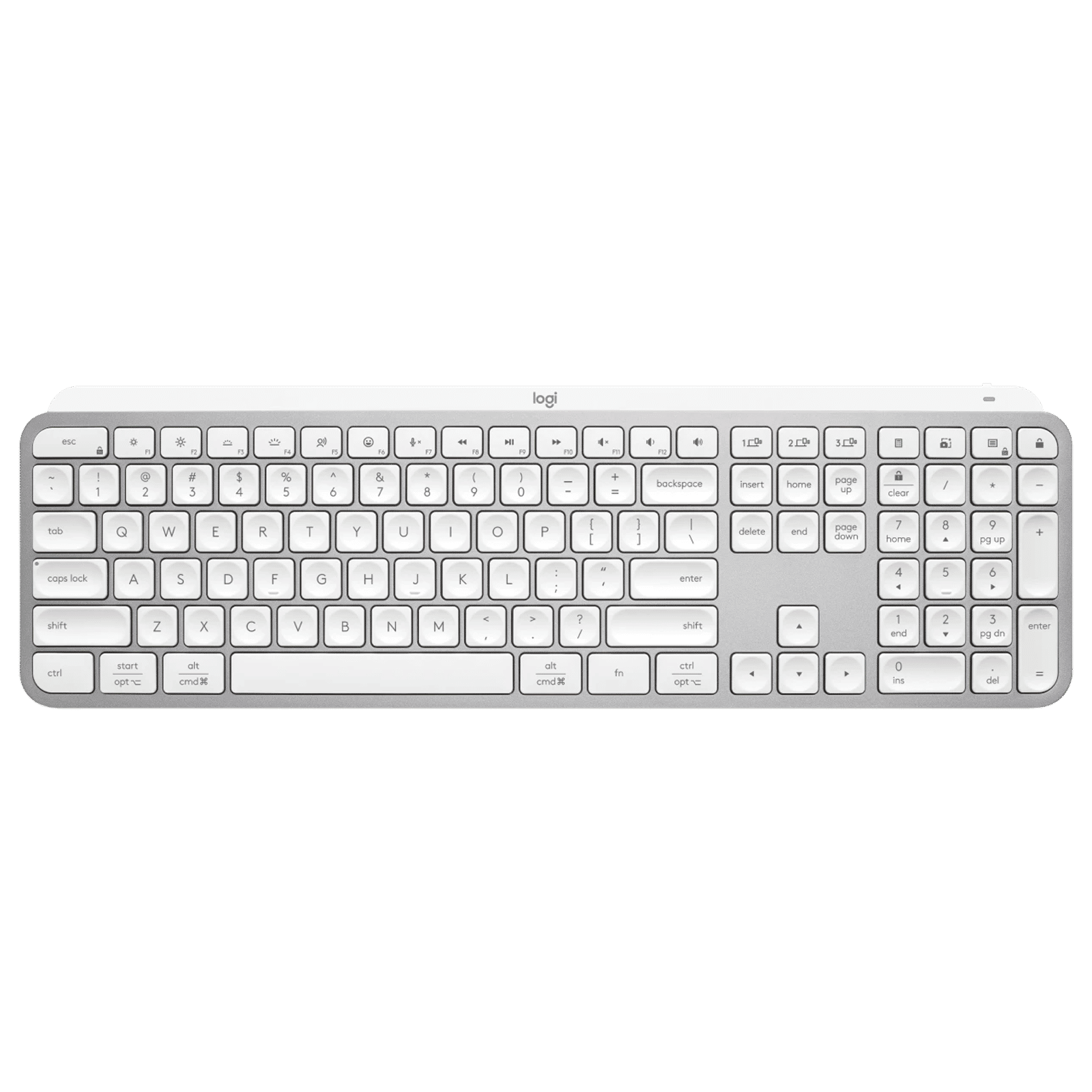 logitech MX KEYS S Rechargeable Bluetooth Wireless Keyboard with Backlit Keys (Fast Fluid Precise Typing, Pale Gray) logitech MX KEYS S Rechargeable Bluetooth Wireless Keyboard with Backlit Keys (Fast Fluid Precise Typing, Pale Gray)_1