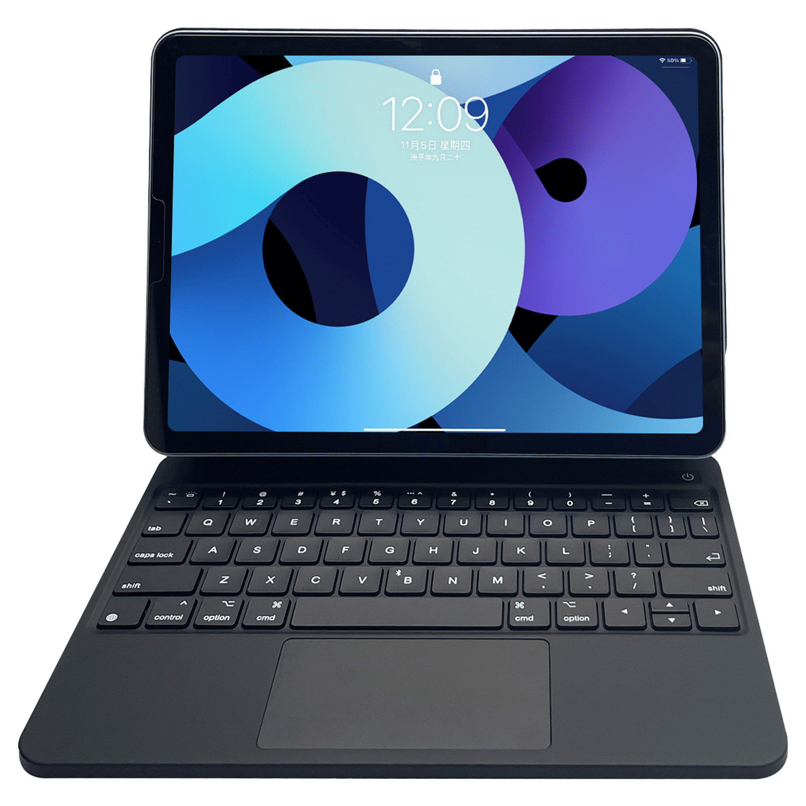 Croma Magic Bluetooth Keyboard Case for iPad Pro 11 Inch (4th Gen) with 3 Months Battery Life (Backlit Keys, Black)_1