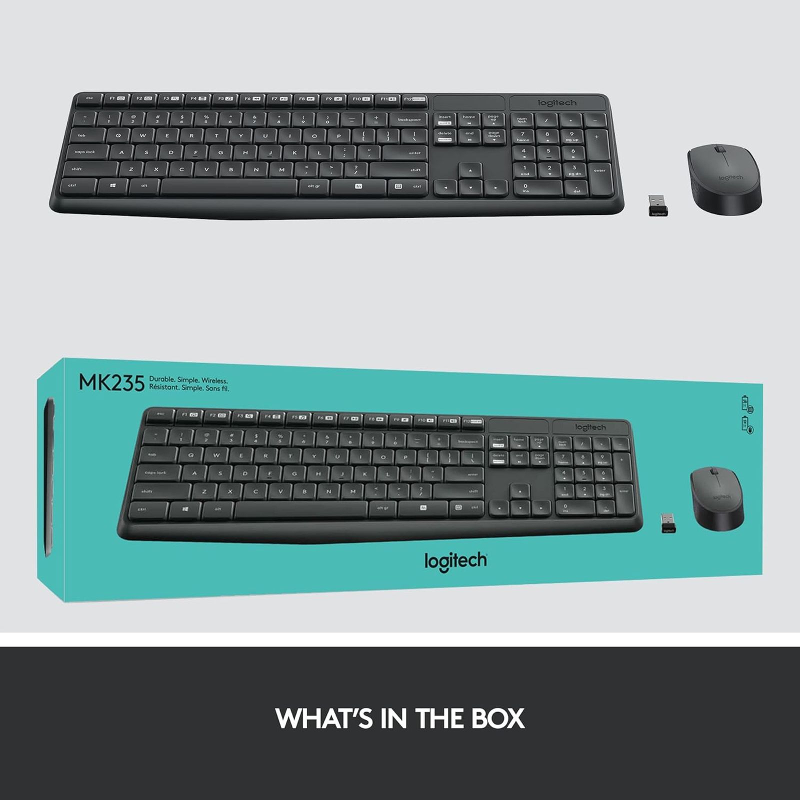logitech MK235 Wireless Keyboard & Mouse Combo (Spill Resistant, Black) logitech MK235 Wireless Keyboard & Mouse Combo (Spill Resistant, Black)_9