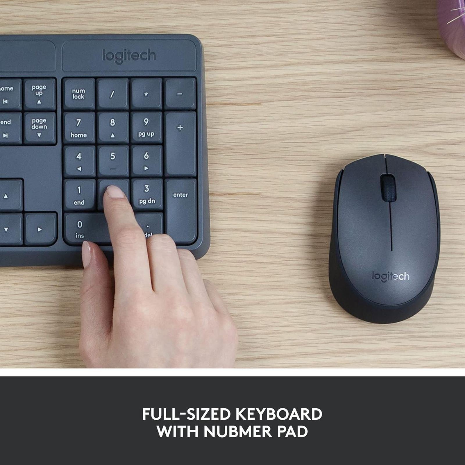 logitech MK235 Wireless Keyboard & Mouse Combo (Spill Resistant, Black) logitech MK235 Wireless Keyboard & Mouse Combo (Spill Resistant, Black)_6