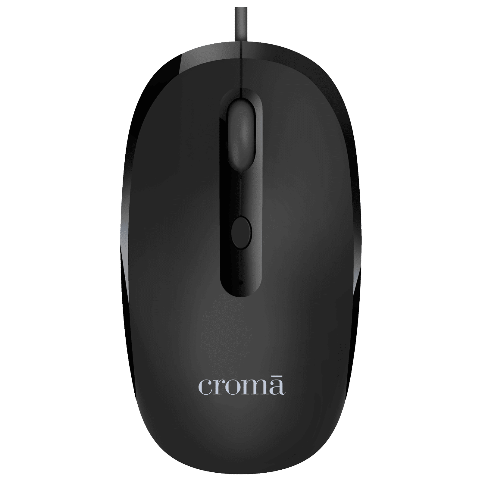 Croma Wired Optical Mouse with 4 Buttons (2400 DPI Adjustable, Ambidextrous Design, Black) Croma Wired Optical Mouse with 4 Buttons (2400 DPI Adjustable, Ambidextrous Design, Black)_1