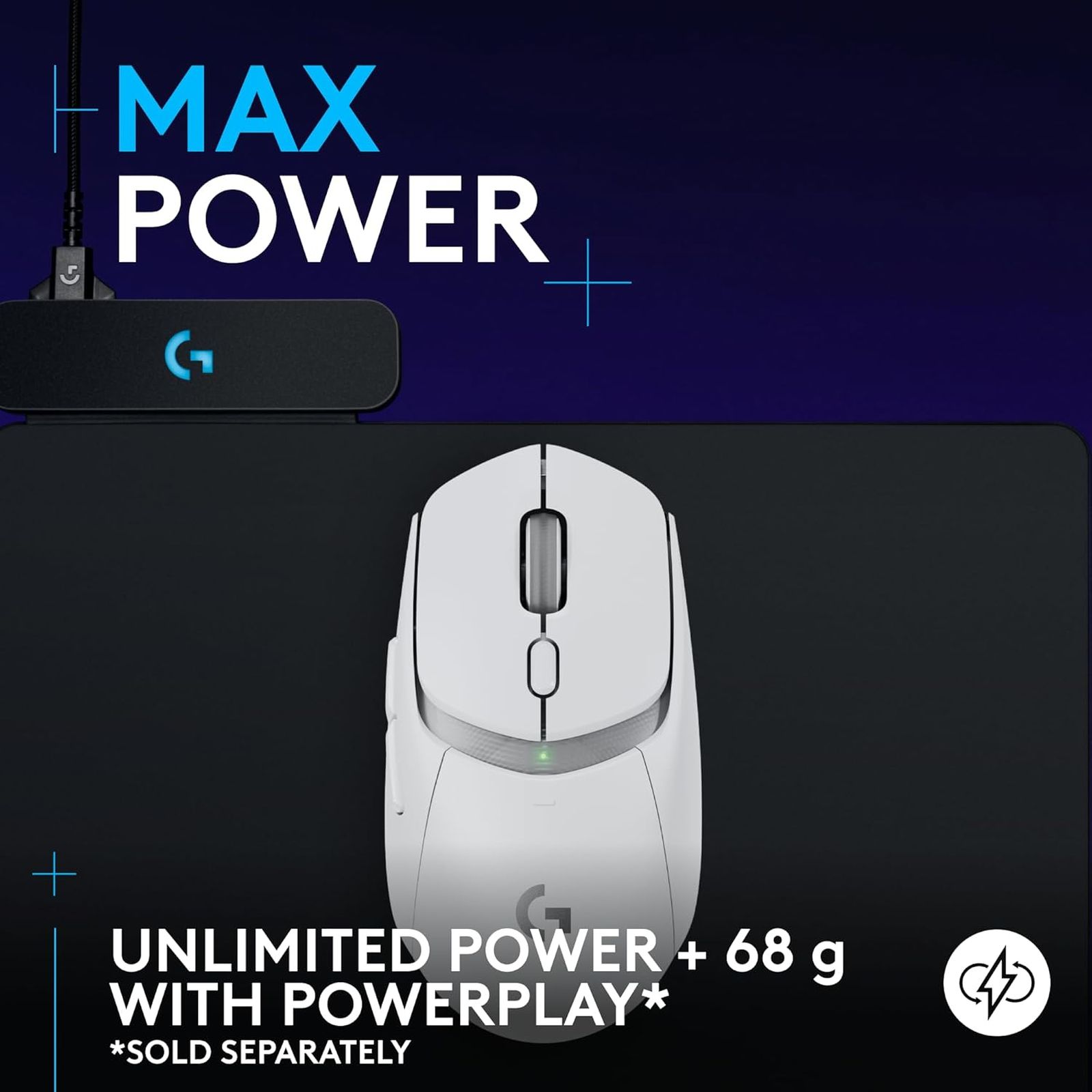 logitech G309 Lightspeed Rechargeable Wireless Optical Mouse with Hybrid Mechanical Switches (25600 DPI Adjustable, Hero 25K Sensor, White)_11