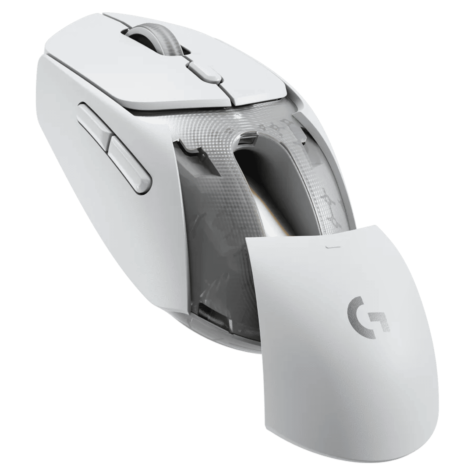 logitech G309 Lightspeed Rechargeable Wireless Optical Mouse with Hybrid Mechanical Switches (25600 DPI Adjustable, Hero 25K Sensor, White)_6