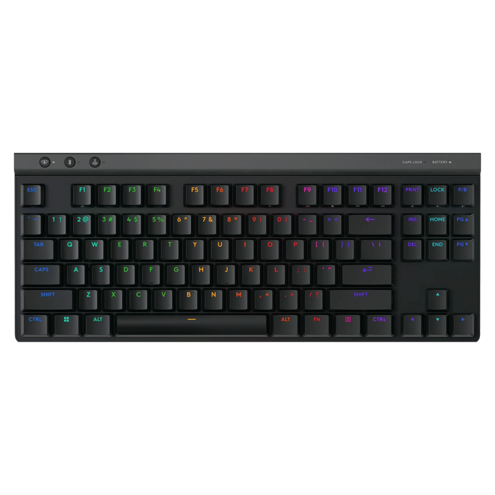 logitech G515 Lightspeed TKL Rechargeable Bluetooth Wireless Gaming Keyboard with Thin Tenkeyless Design (PBT Keycaps, Black) logitech G515 Lightspeed TKL Rechargeable Bluetooth Wireless Gaming Keyboard with Thin Tenkeyless Design (PBT Keycaps, Black)_1