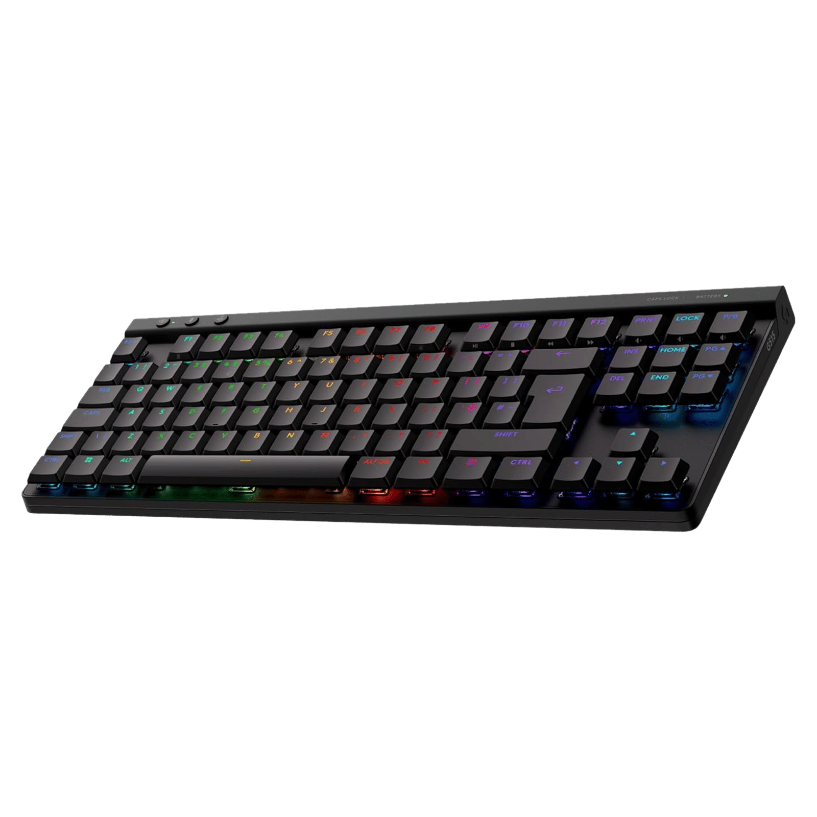 logitech G515 Lightspeed TKL Rechargeable Bluetooth Wireless Gaming Keyboard with Thin Tenkeyless Design (PBT Keycaps, Black) logitech G515 Lightspeed TKL Rechargeable Bluetooth Wireless Gaming Keyboard with Thin Tenkeyless Design (PBT Keycaps, Black)_4