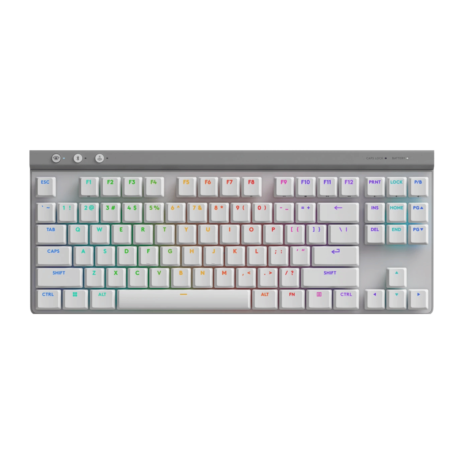 logitech G515 LIGHTSPEED TKL Rechargeable Wireless Gaming Keyboard with Tri-mode Connectivity (GL Mechanical Switches, White)_1