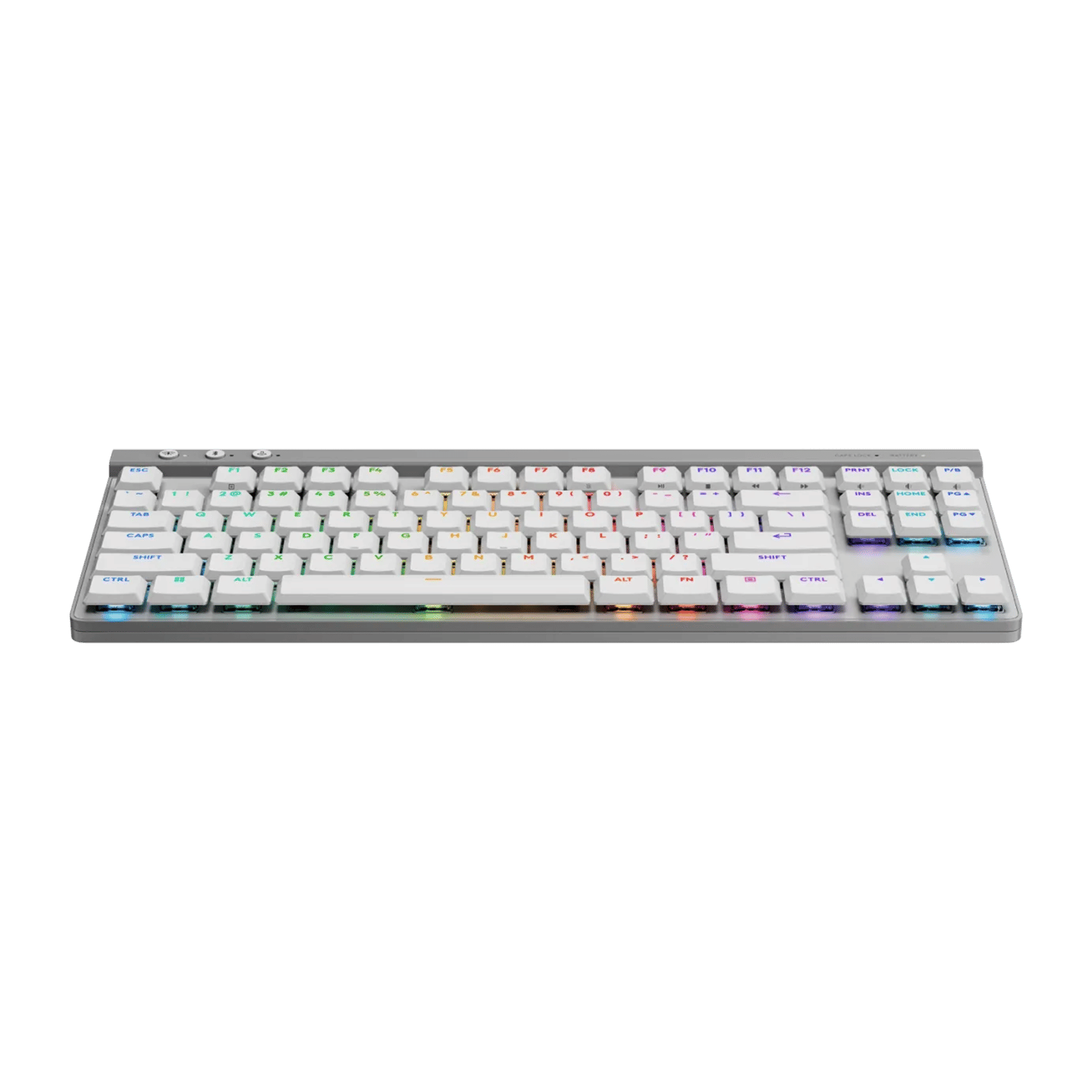 logitech G515 LIGHTSPEED TKL Rechargeable Wireless Gaming Keyboard with Tri-mode Connectivity (GL Mechanical Switches, White)_4