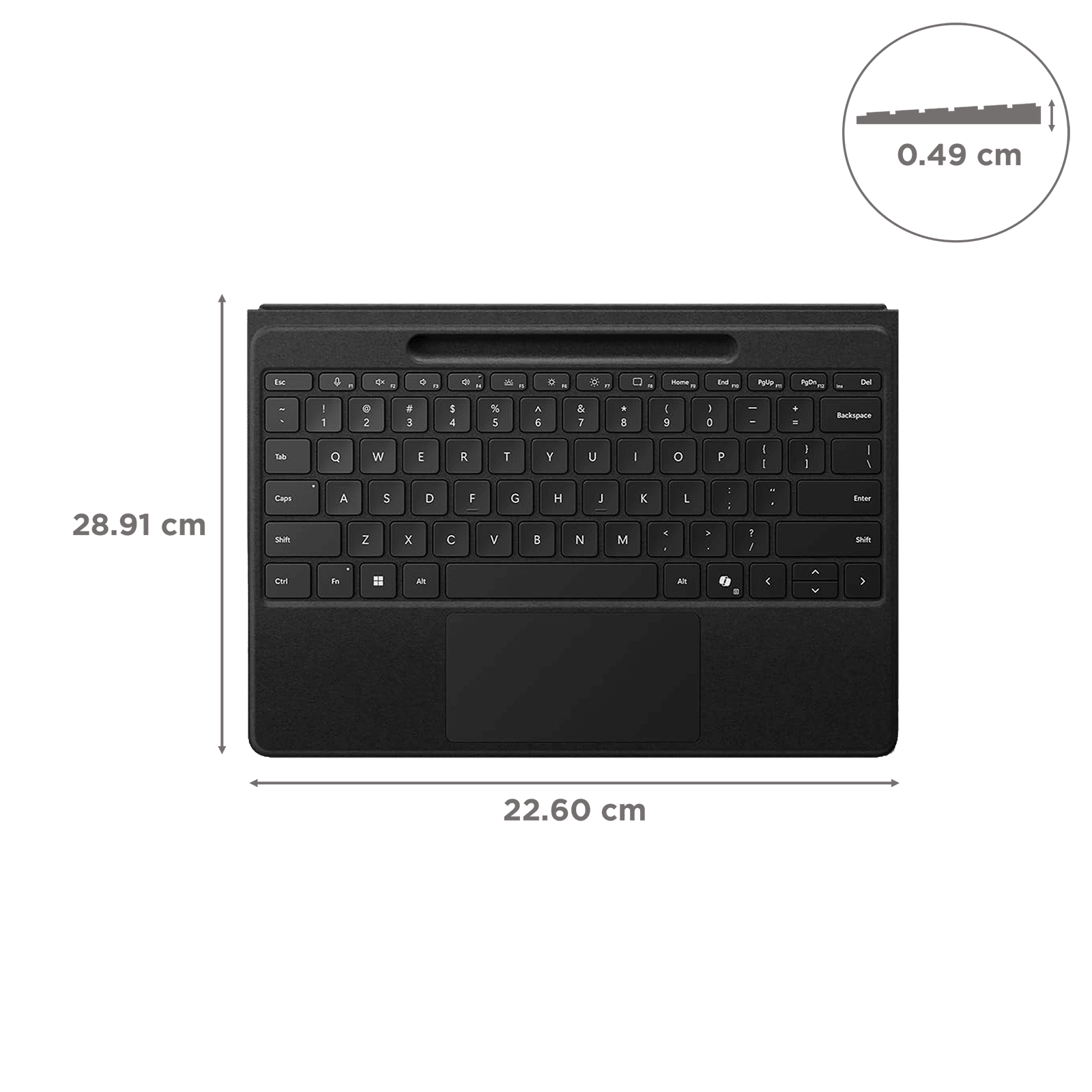 Microsoft EP2-01841 Wireless Keyboard Case for Surface Pro (11th Gen) with Pen Storage (78 Backlit Keys, Black) Microsoft EP2-01841 Wireless Keyboard Case for Surface Pro (11th Gen) with Pen Storage (78 Backlit Keys, Black)_2