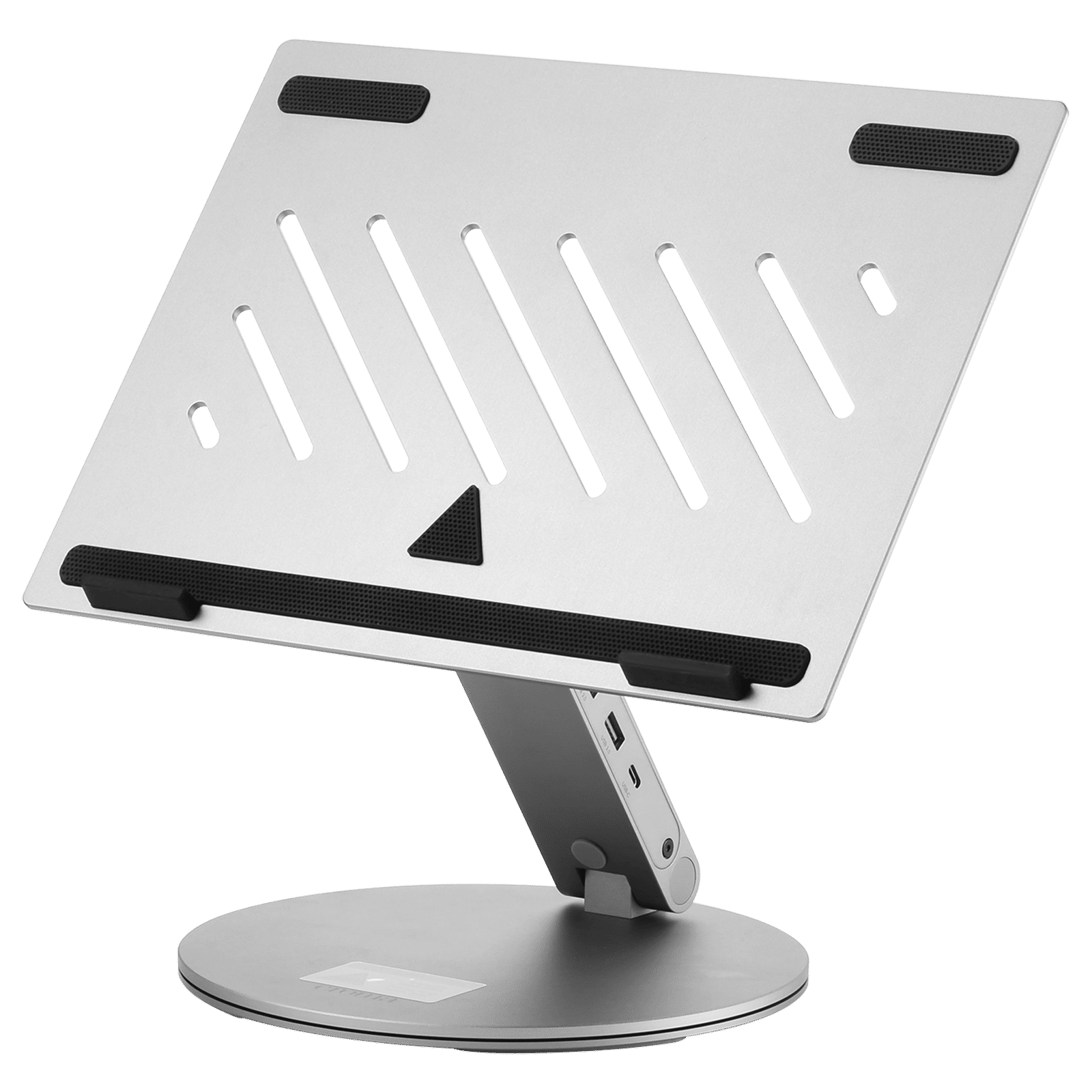 Croma Stand For Laptops Up to 15.6 Inch (Built-in Type-C hub, Silver)_1