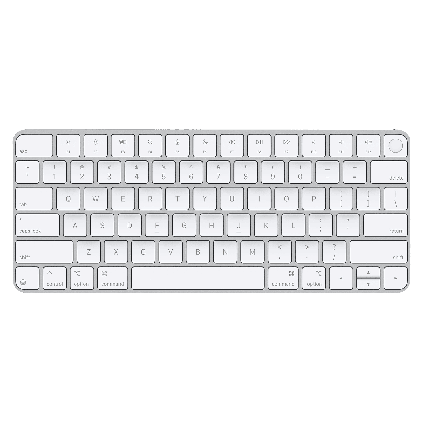 Apple Magic Rechargeable Bluetooth Wireless Keyboard with Multimedia Keys (Touch ID, White) Apple Magic Rechargeable Bluetooth Wireless Keyboard with Multimedia Keys (Touch ID, White)_1