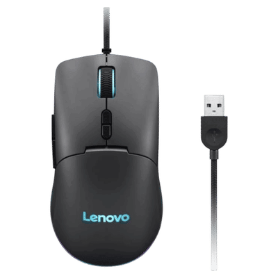 Lenovo M210 Wired RGB Gaming Mouse with 3
                      Zone RGB Lighting (8000 DPI Adjustable, 4 Levels
                      DPI Switch, Black)