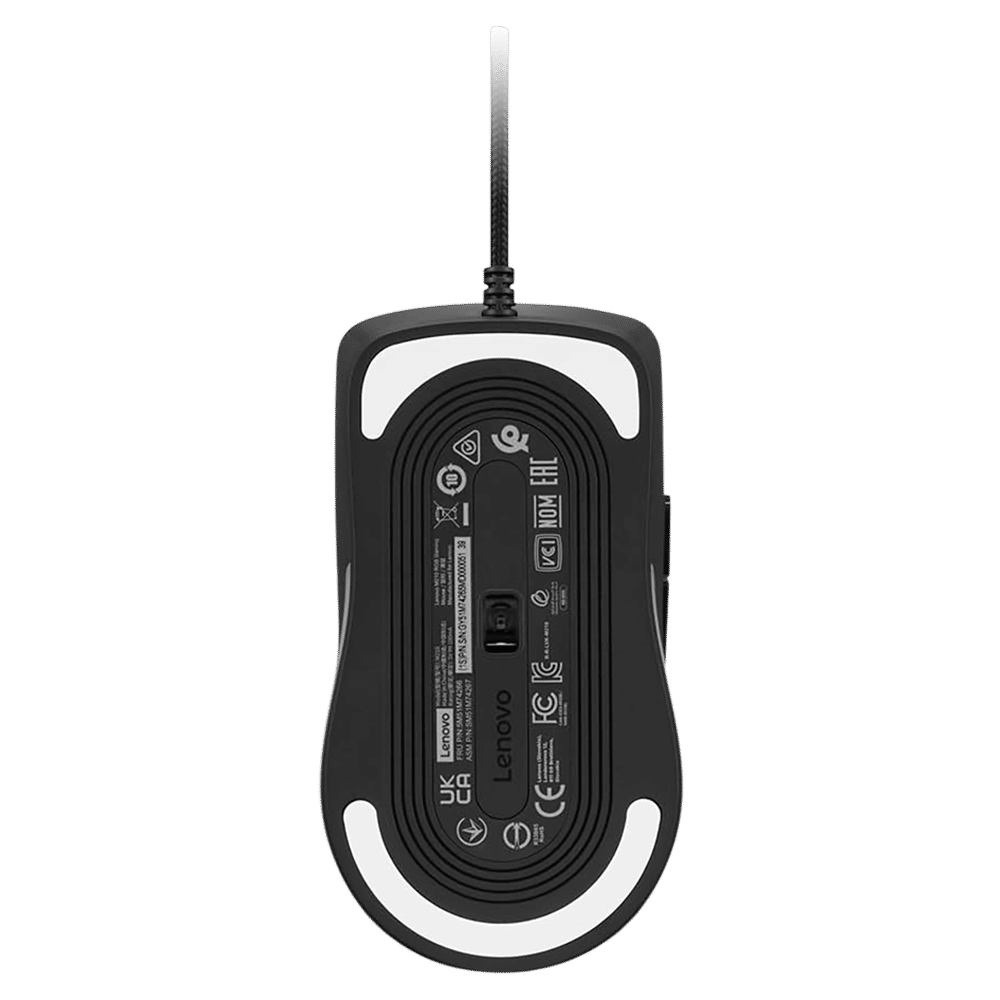Lenovo M210 Wired RGB Gaming Mouse with 3 Zone RGB Lighting (8000 DPI Adjustable, 4 Levels DPI Switch, Black) Lenovo M210 Wired RGB Gaming Mouse with 3 Zone RGB Lighting (8000 DPI Adjustable, 4 Levels DPI Switch, Black)_6