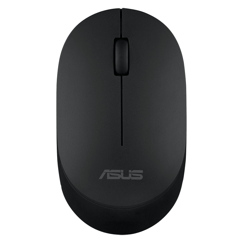ASUS MW103-BLK Wireless Optical Mouse with Silent Click Buttons (1600 DPI, Ambidextrous Design, Black)_1