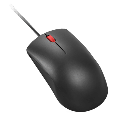 Lenovo 120 Wired Optical Mouse (1600 DPI,
                      Ambidextrous Design, Black)