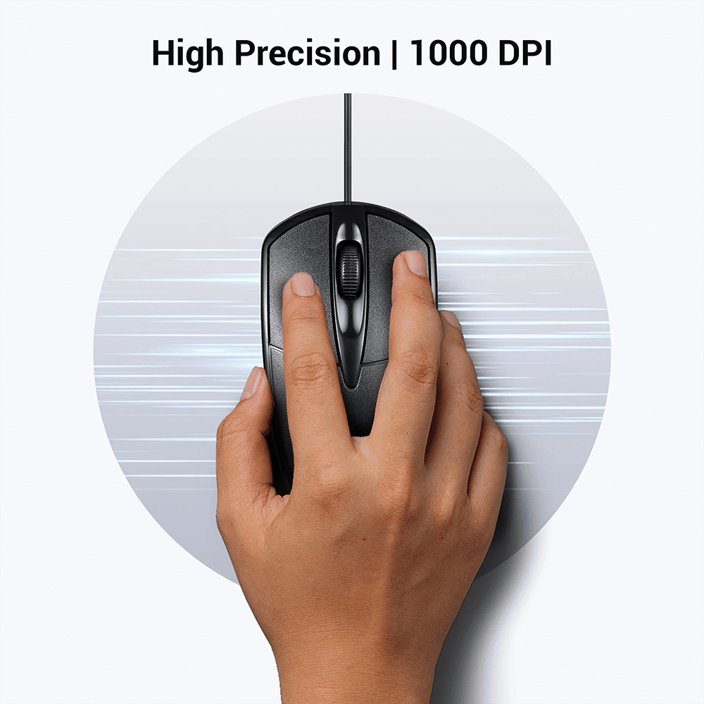 ZEBRONICS Zeb-Byte Wired Optical Mouse (1000 DPI, Ergonomic Design, Black) ZEBRONICS Zeb-Byte Wired Optical Mouse (1000 DPI, Ergonomic Design, Black)_7
