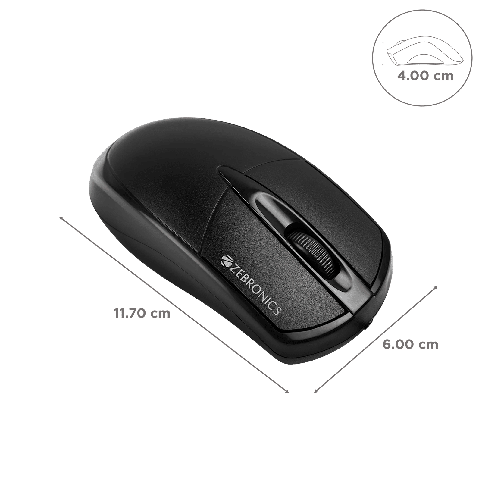 ZEBRONICS Zeb-Byte Wired Optical Mouse (1000 DPI, Ergonomic Design, Black) ZEBRONICS Zeb-Byte Wired Optical Mouse (1000 DPI, Ergonomic Design, Black)_2