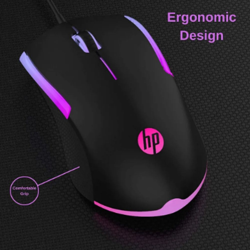 HP M160 Wired Gaming Mouse with LED Backlight (1600 DPI Adjustable, Ergonomic Design, Black) HP M160 Wired Gaming Mouse with LED Backlight (1600 DPI Adjustable, Ergonomic Design, Black)_10