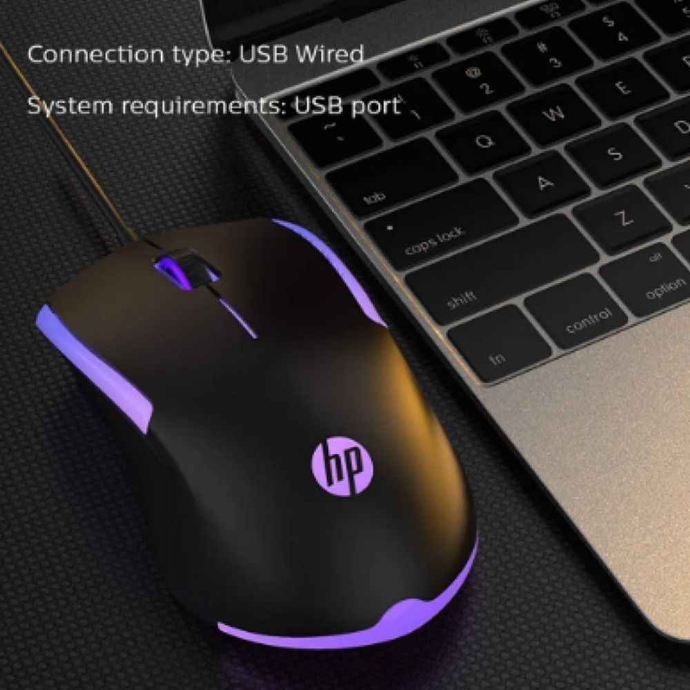 HP M160 Wired Gaming Mouse with LED Backlight (1600 DPI Adjustable, Ergonomic Design, Black) HP M160 Wired Gaming Mouse with LED Backlight (1600 DPI Adjustable, Ergonomic Design, Black)_12