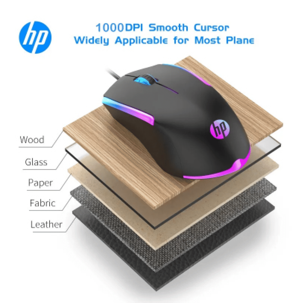 HP M160 Wired Gaming Mouse with LED Backlight (1600 DPI Adjustable, Ergonomic Design, Black) HP M160 Wired Gaming Mouse with LED Backlight (1600 DPI Adjustable, Ergonomic Design, Black)_18
