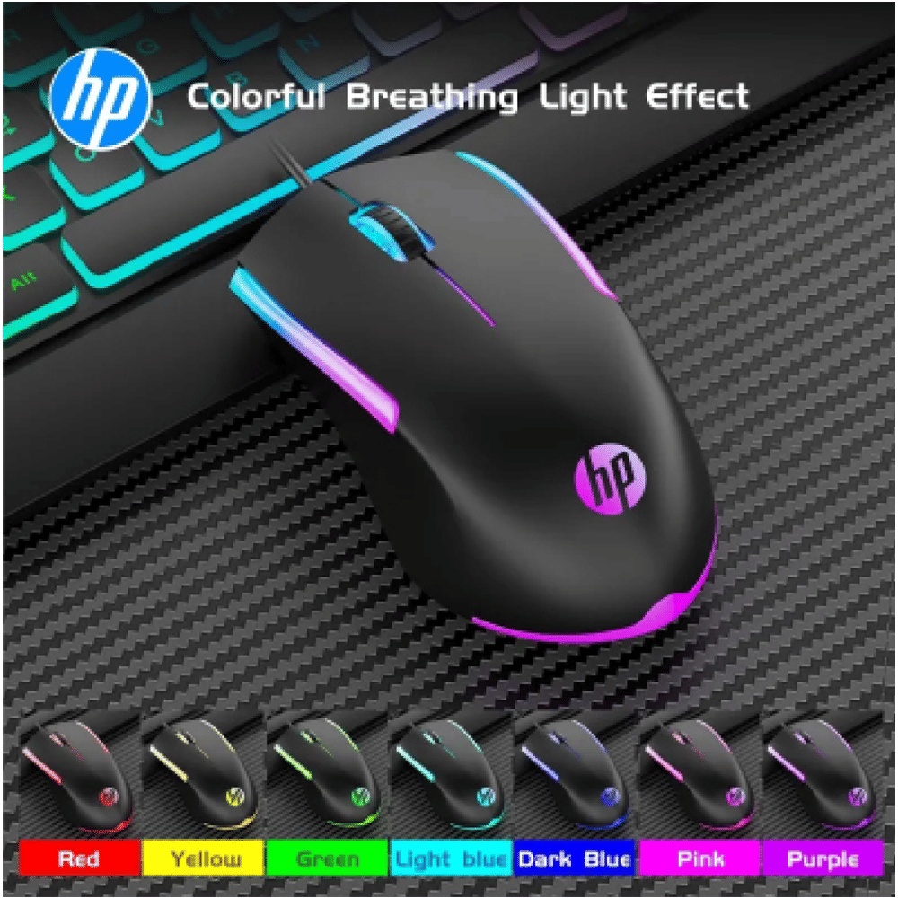 HP M160 Wired Gaming Mouse with LED Backlight (1600 DPI Adjustable, Ergonomic Design, Black) HP M160 Wired Gaming Mouse with LED Backlight (1600 DPI Adjustable, Ergonomic Design, Black)_7