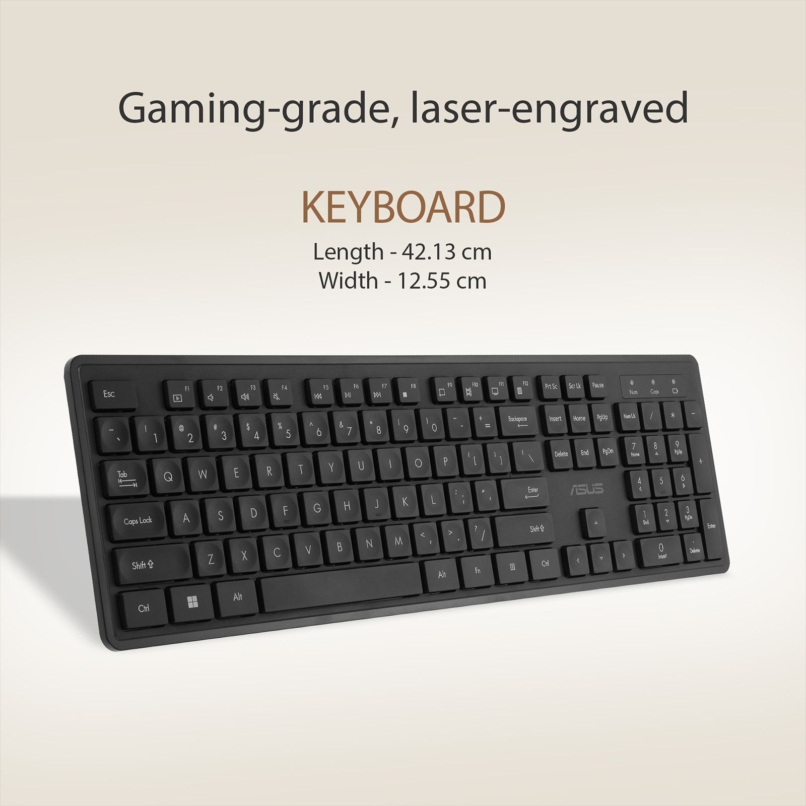 ASUS CW101 Wireless Keyboard & Mouse Combo (104 Keys, 1000DPI, Near Silent Operation, Black)_8
