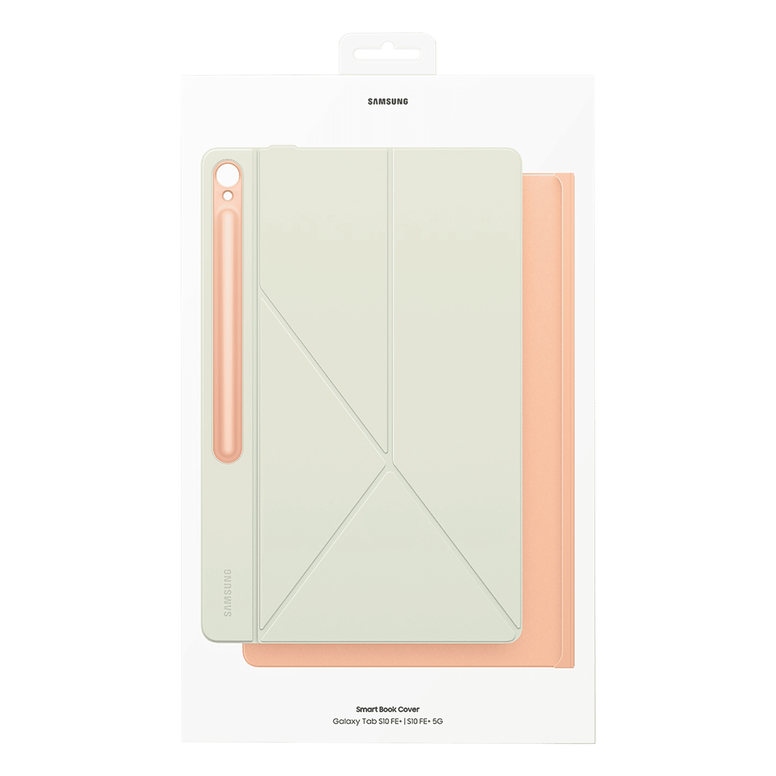 SAMSUNG EF-BX620POEG Polyurethane Flip Cover for Galaxy Tab S10 FE Plus (Magnetically Attachable, Orange)_11