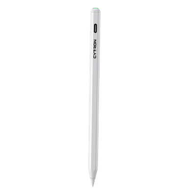 CYTRON Pencil For iPad (Magnetic Attach, WR01C, White)