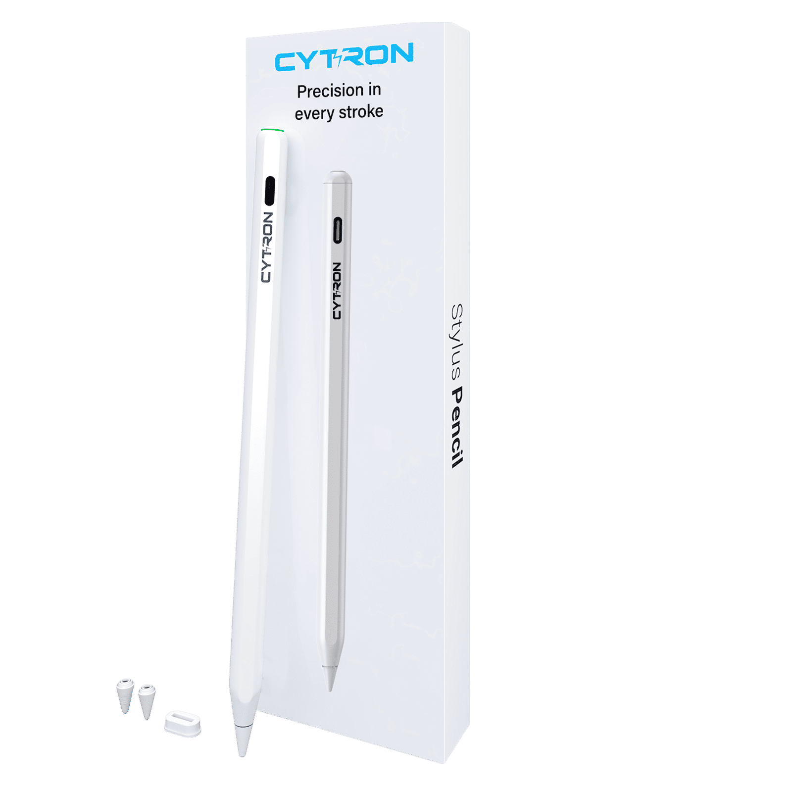 CYTRON Pencil For iPad (Magnetic Attach, WR01C, White)_2