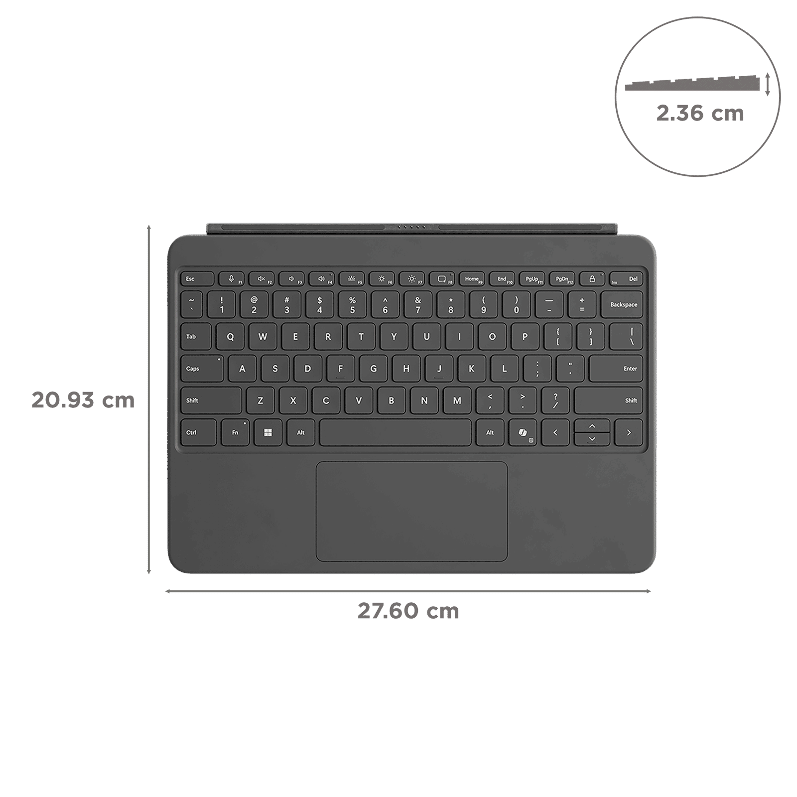 Microsoft Detachable Magnetic Keyboard for Surface Pro 12 Inch with Pen (Compact, Slate) Microsoft Detachable Magnetic Keyboard for Surface Pro 12 Inch with Pen (Compact, Slate)_3